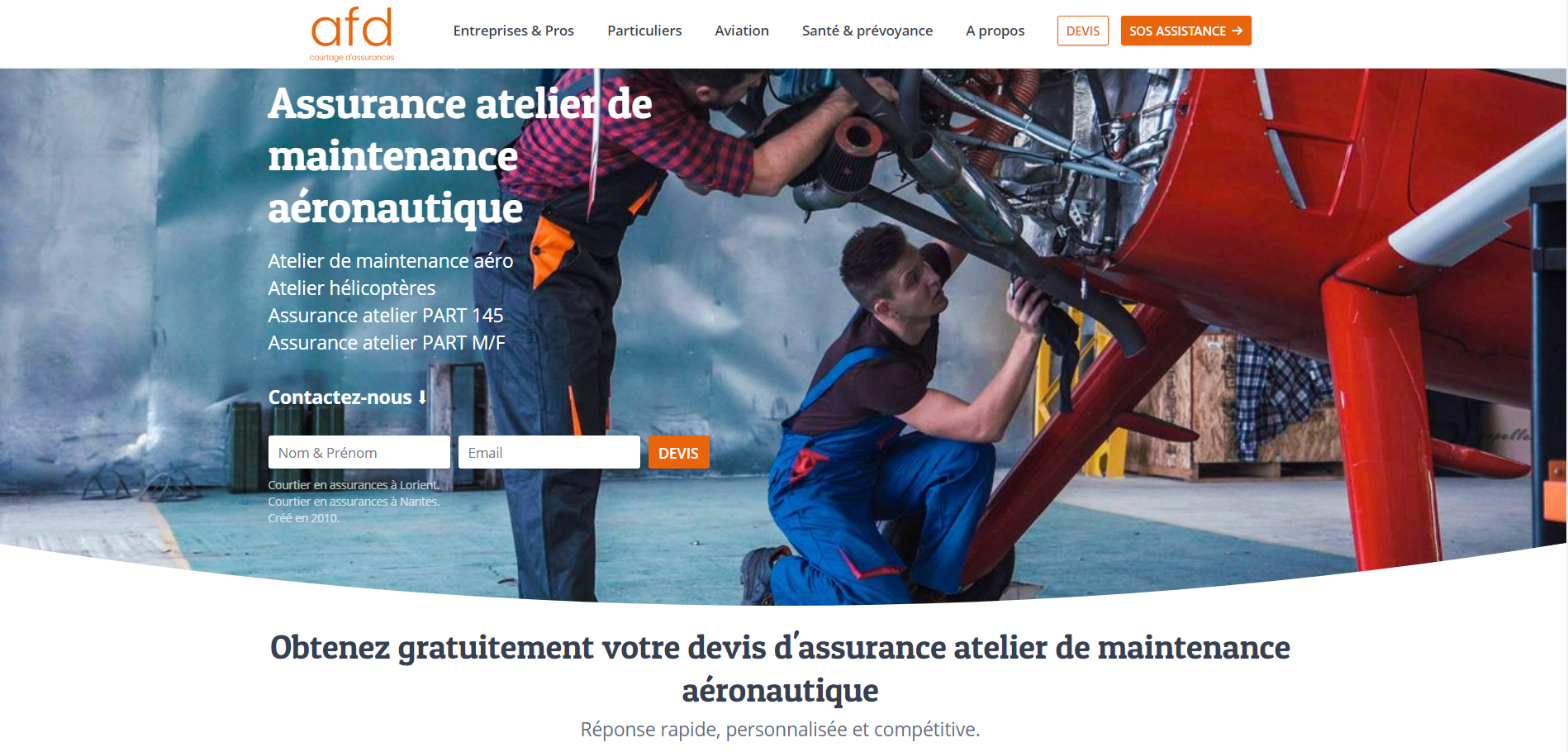 Assurance Atelier De Maintenance Aéronautique, Comparateur D'assurance ...